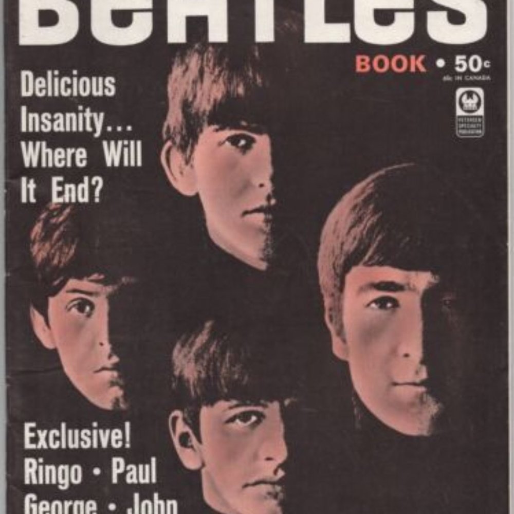 Framed Beatles original magazine copyright 1964